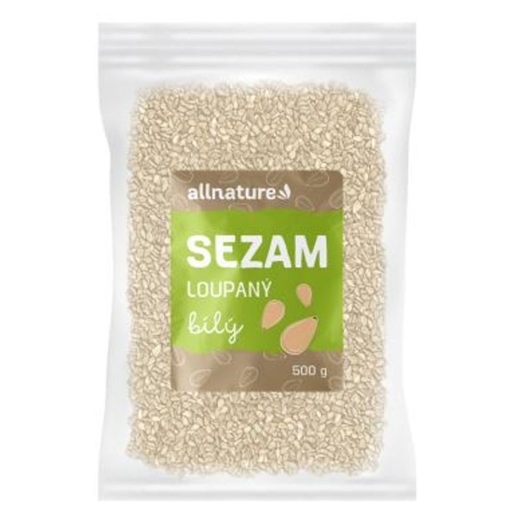 Allnature Sezam bílý loupaný 500 g