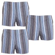 Foltýn 3PACK klasické pánské trenky vícebarevné nadrozměr 3XL proužky