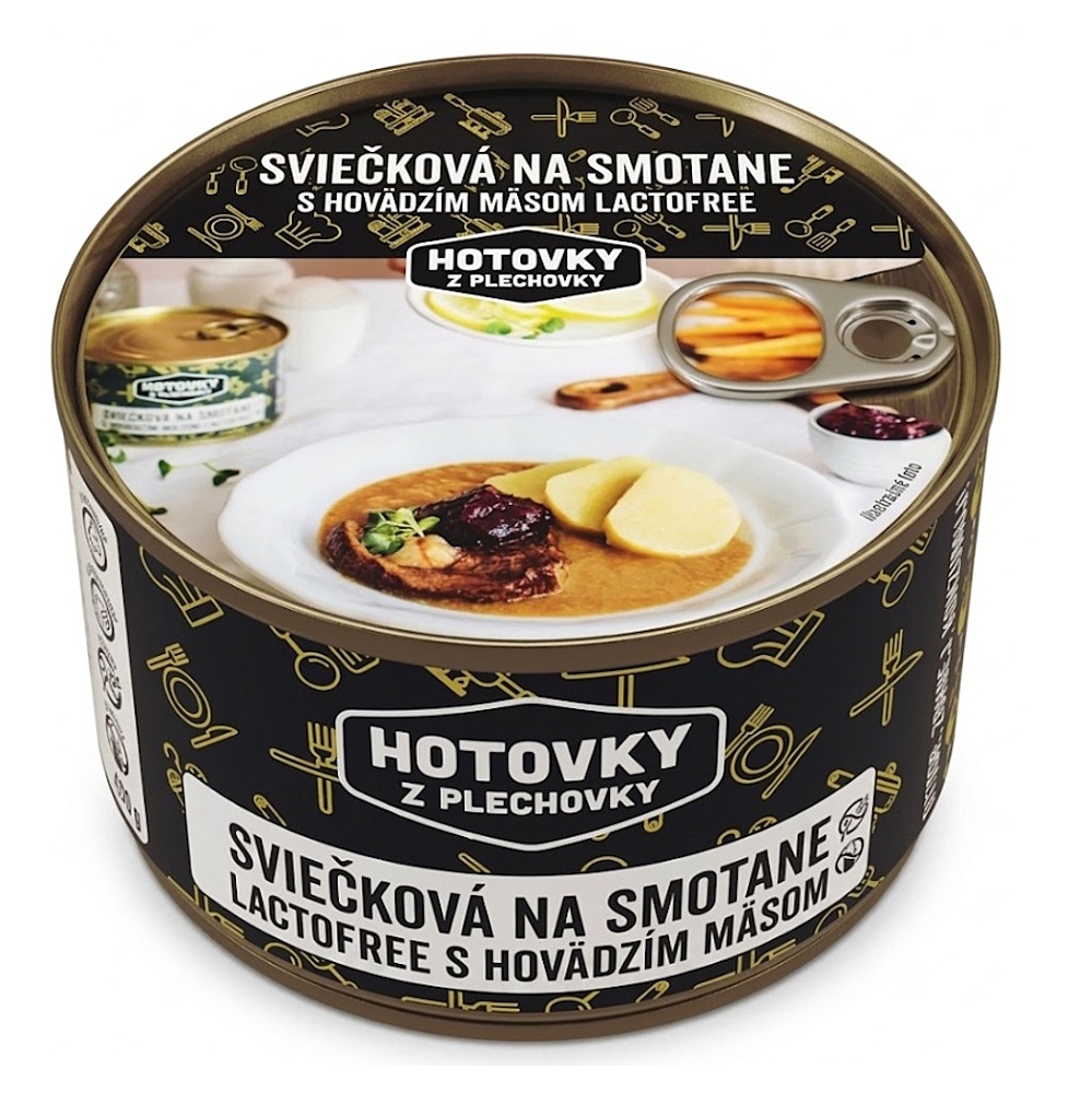 HOTOVKY Z PLECHOVKY Svíčková na smetaně bez laktózy  3 porce