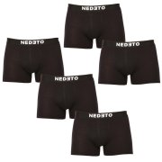 Nedeto 5PACK pánské boxerky černé (5NB001b) XXL