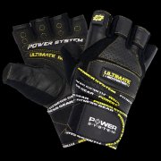 Power System Fitness rukavice ULTIMATE MOTIVATION černožluté - XL