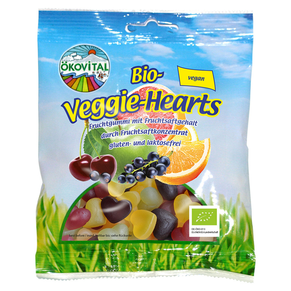 ÖKOVITAL Želé srdíčka vegan BIO 80 g