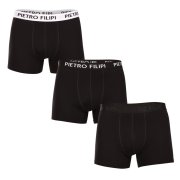 Pietro Filipi 3PACK pánské boxerky černé (3BCL004) L