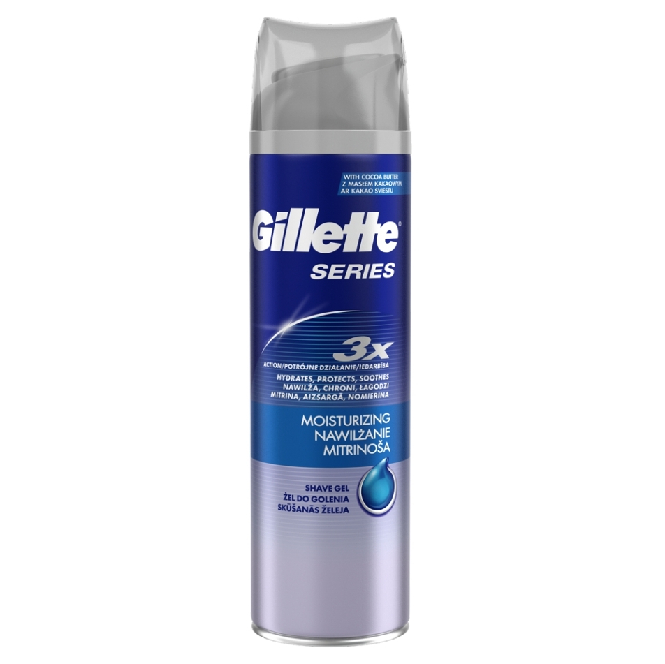 GILLETTE Series Moisturizing Gel na holení 200 ml