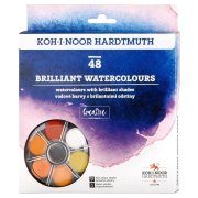 KOH-I-NOOR 174507/4 - sada brilantních vodových barev 22,5 mm - 48 ks