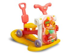 Toyz Multifunkční chodítko 5v1 - růžové