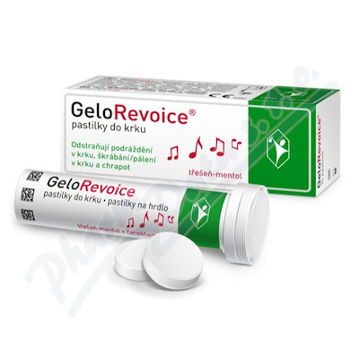 GeloRevoice pastilky do krku třešeň-mentol 10ks