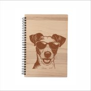 MA-NU Notýsek A5 brýle - bílý papír Jack Russell teriér