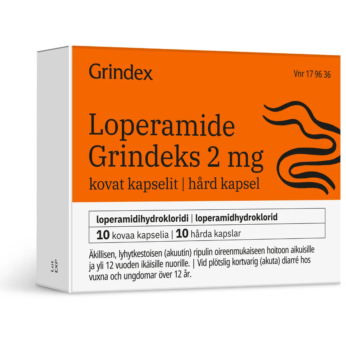 Loperamide Grindeks 2mg 20 tuhých kapslí