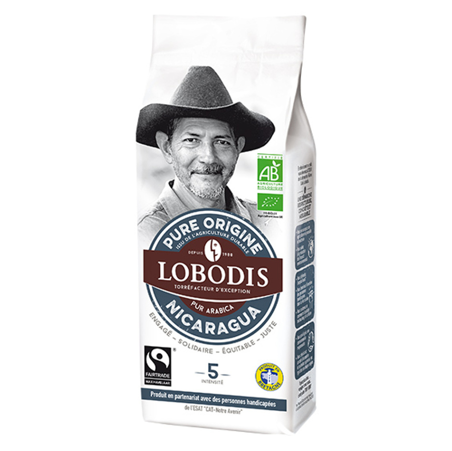 LOBODIS Mletá káva z Nikaraguy BIO 250 g