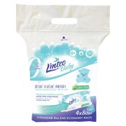 LINTEO Baby Vlhčené ubrousky Aloe Vera 4 x 80 ks