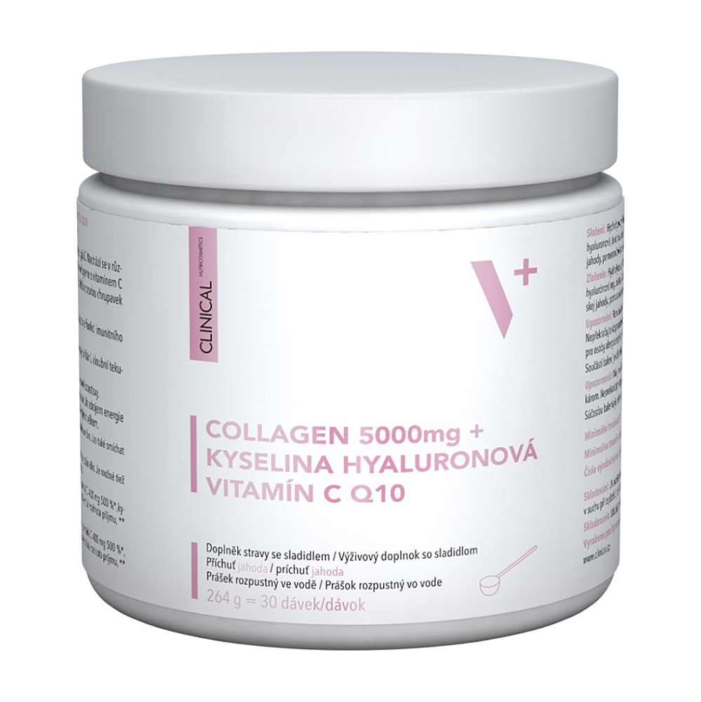 Clinical Collagen 5000 mg + kyselina Hyaluronová + vitamin C a koenzym Q10 264g