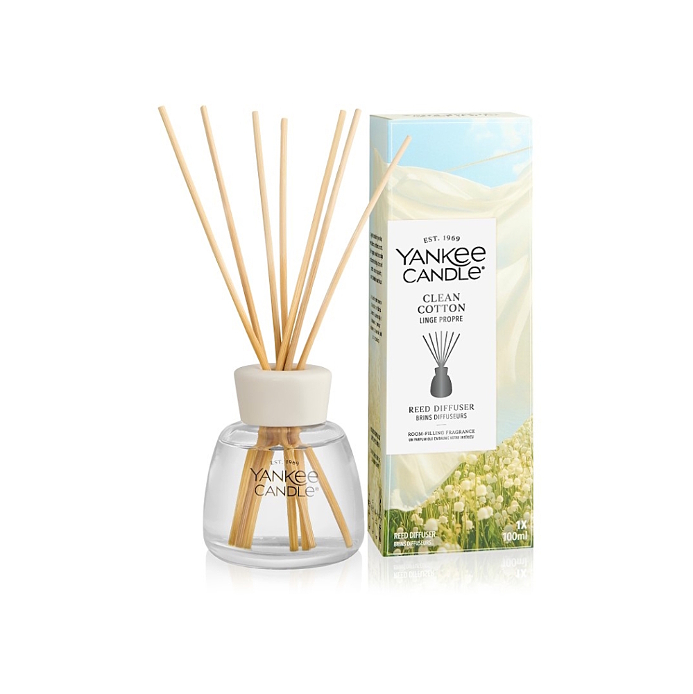YANKEE CANDLE Signature Black Clean Cotton Aroma difuzér 100 ml