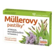 Müllerovy pastilky s jitrocelem a mateříd.12ks ZP