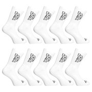 Styx 10PACK ponožky vysoké bílé (10HV1061) M