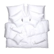 SCANquilt povlečení SATÉN TENCEL PLUS bílá 140 x 200/70 x 90 cm