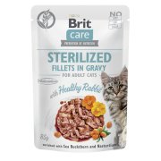 BRIT Care cat sterilized fillets with rabbit kapsička pro kočky 85 g