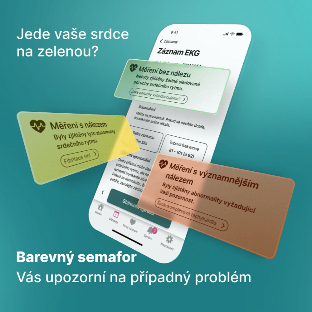 KARDI AI 6 měsíční EKG monitoring srdce XS-S