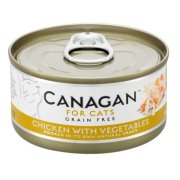 CANAGAN Chicken with vegetables konzerva pro kočky 75 g