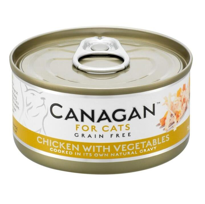 CANAGAN Chicken with vegetables konzerva pro kočky 75 g