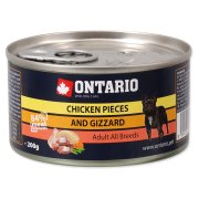 ONTARIO Konzerva kuřecí kousky a žaludky 200 g