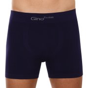 Gino Pánské boxerky bezešvé bambusové modré (54004) XL