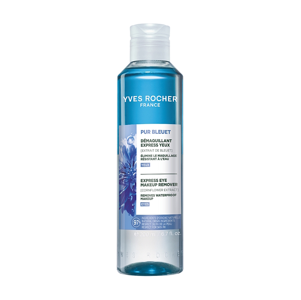 Yves Rocher Pur Bleuet Expresní odličovač na oči s chrpou 200 ml