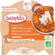 BABYBIO Vepřové maso z nové akvitánie s čočkou a špetkou kmínu 260 g