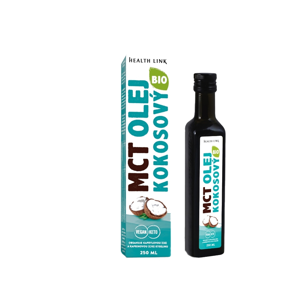 HEALTH LINK Olej MCT kokosový BIO 250 ml