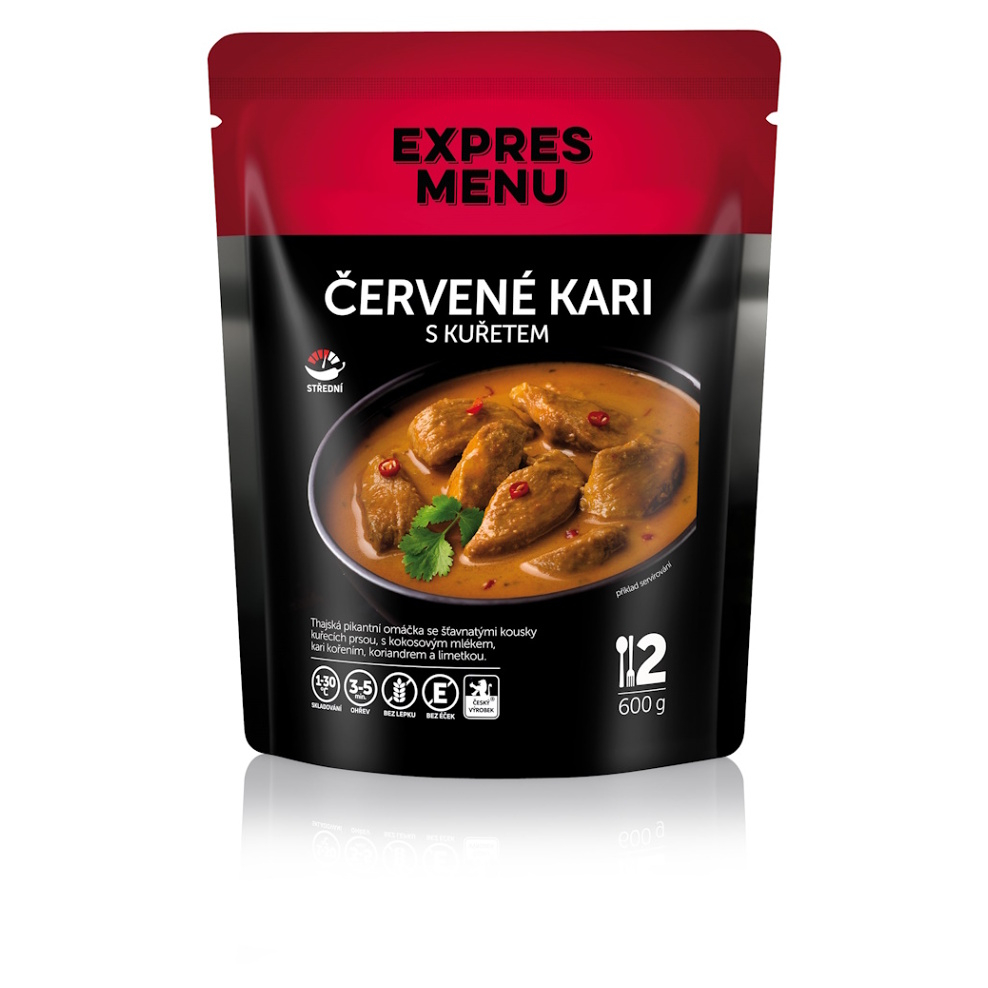 EXPRES MENU Červené kari s kuřetem 2 porce