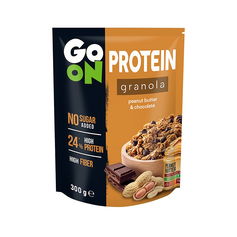 GO ON Proteinová granola arašídové máslo a čokoláda 300 g