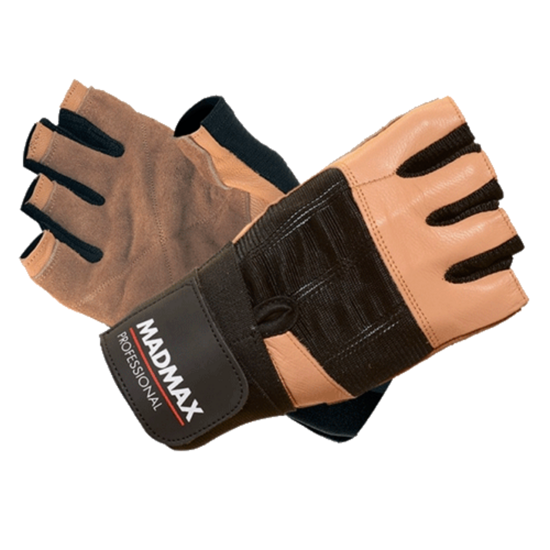MadMax Rukavice Professional MFG269 hnědé - L