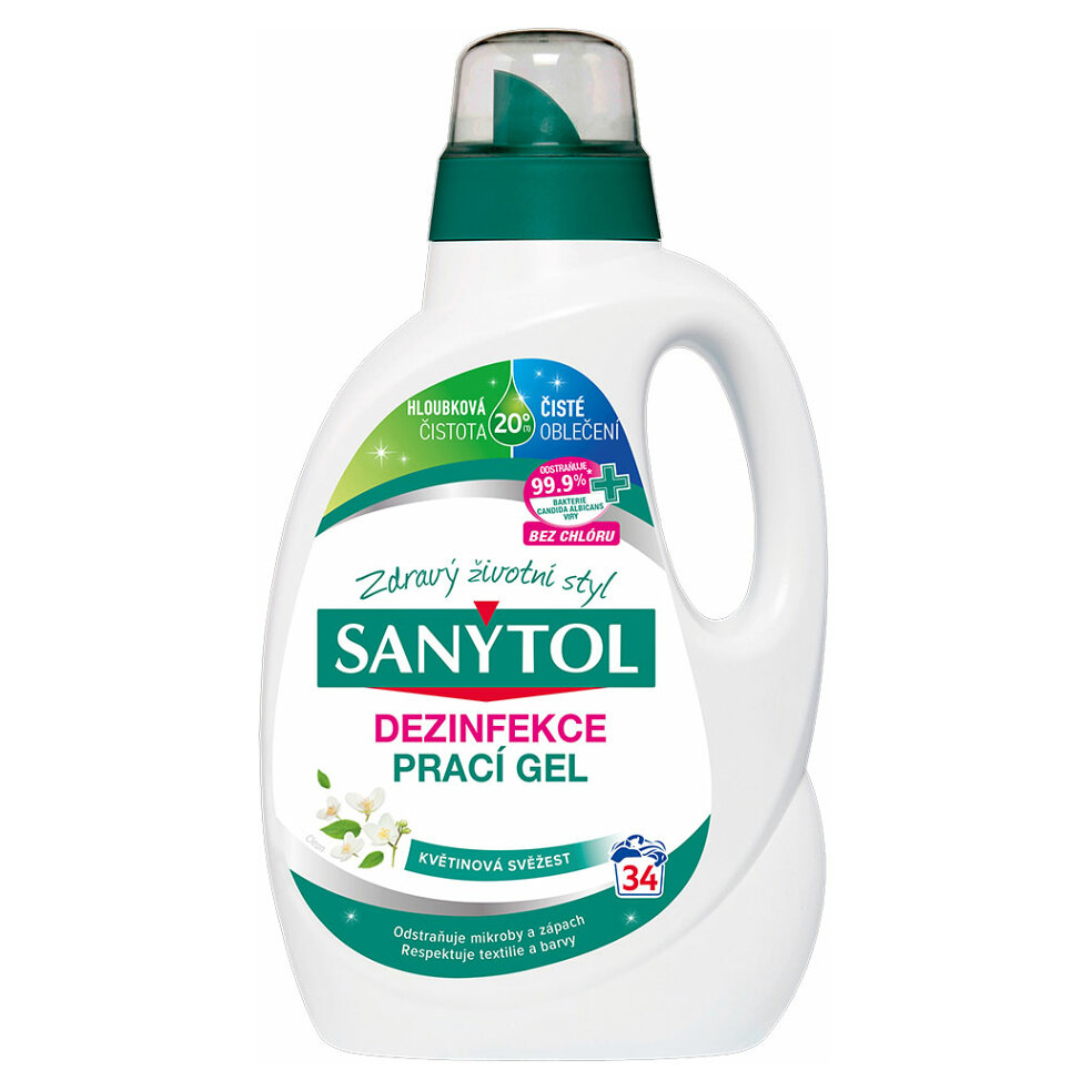 SANYTOL dezinfekční prací gel květinová vůně 34 dávek 1,7 l