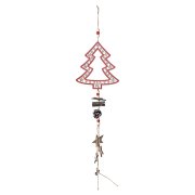 Z-TRADE Závěsný stromeček dřevo 155x170 mm přírodní, bílá 1 kus