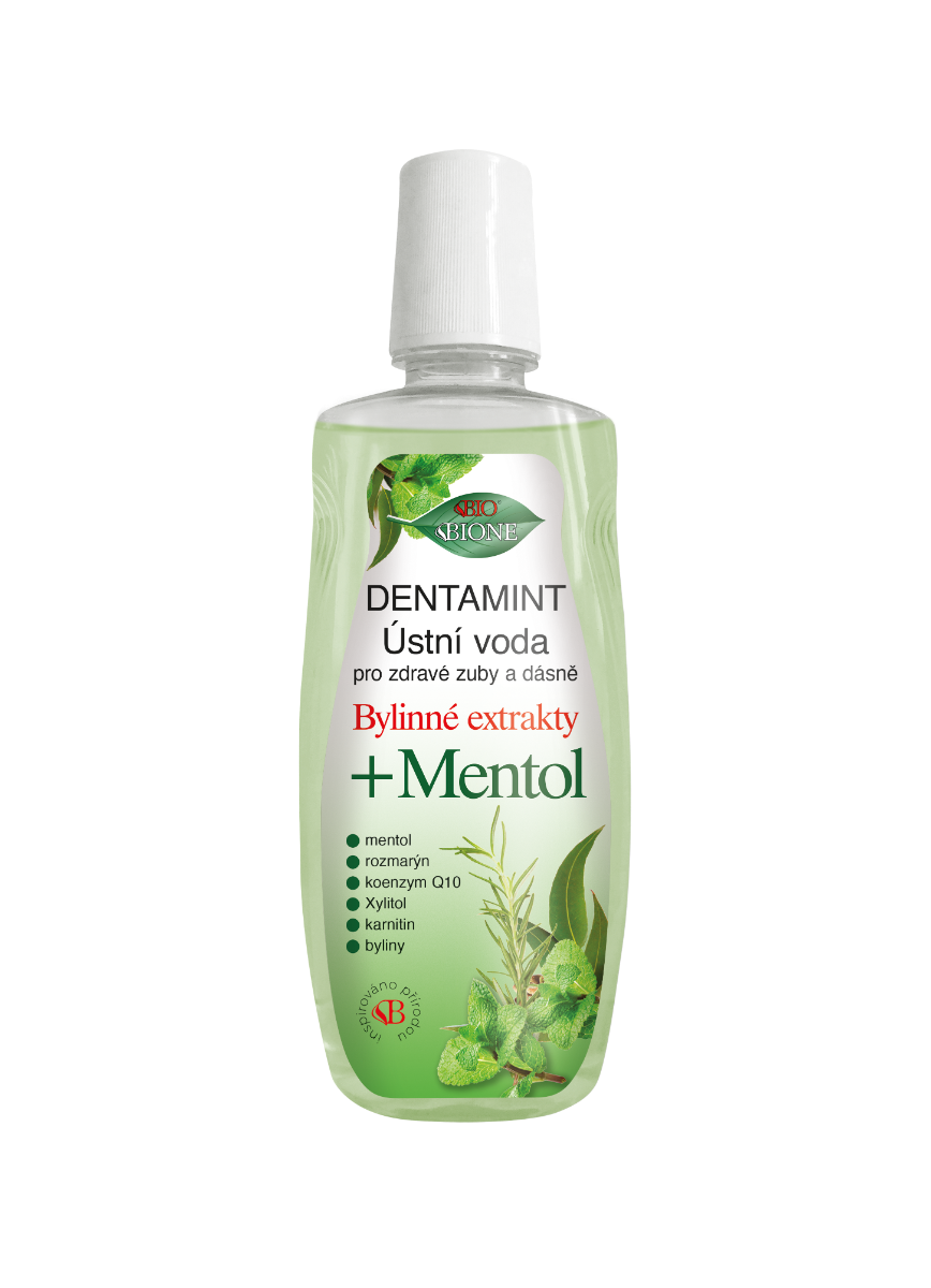 BIO BIONE Dentamint ústní voda Mentol 500 ml