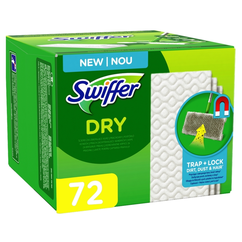 SWIFFER Prachovky na podlahu suché 72 kusů