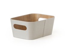 Toro Úložný koš 26 x 18 x 11 cm papír + lepenka 1 ks krémově bílý