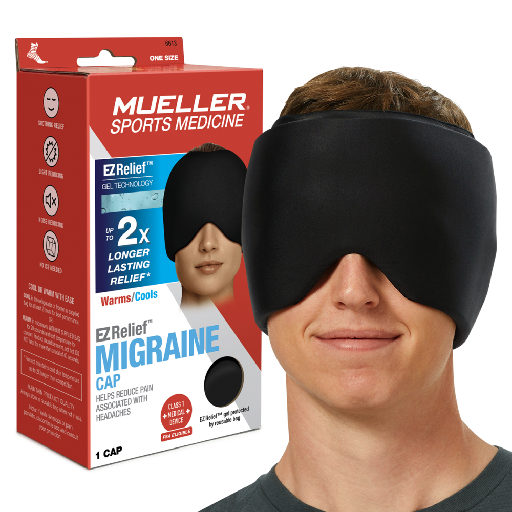 MUELLER® EZ Relief™ Gelová čepice proti migréně a bolesti hlavy