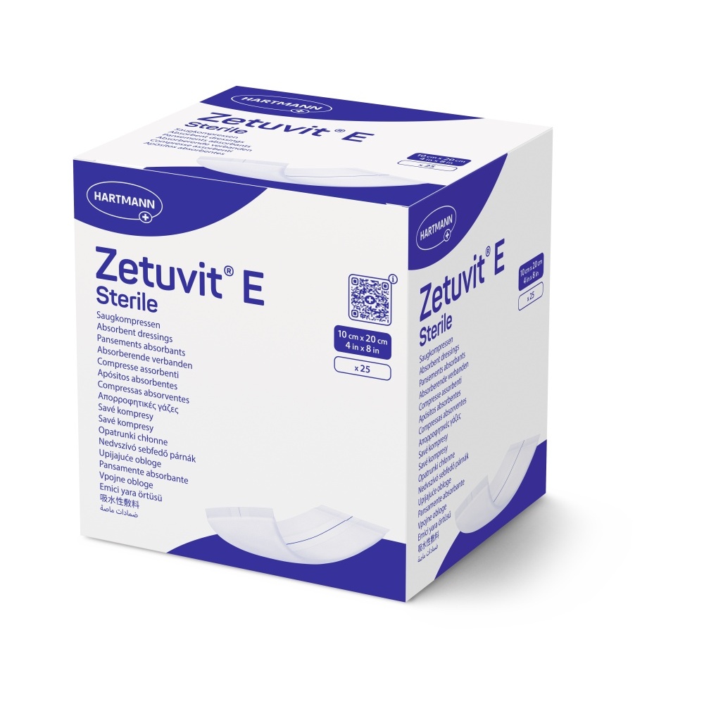 Hartmann Zetuvit E savé kompres sterilní 10x20cm 25ks