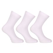 Nedeto 3PACK ponožky kotníkové bambusové bílé (3PBK02) S
