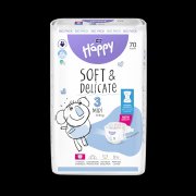 Happy Soft&Delicate 3 dětské pleny 5-9kg 70ks