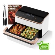 COSORI TF101S Dual Blaze TwinFry chytrá horkovzdušná fritéza keramika bílá 10 l