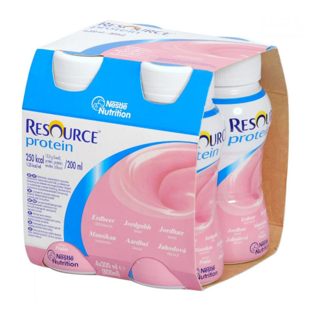 Resource Protein Jahodový por.sol.4x200ml