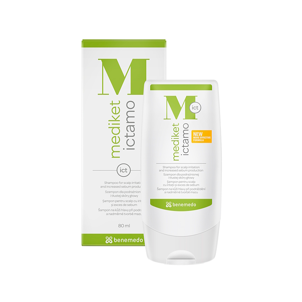 MEDIKET Ictamo šampon mastné lupy a seborea 80 ml