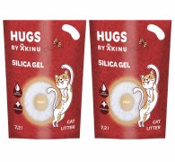 Akinu HUGS by Akinu Sandy Silika gel (jemný - 0,5 - 2 mm) stelivo pro kočky 7,2 l