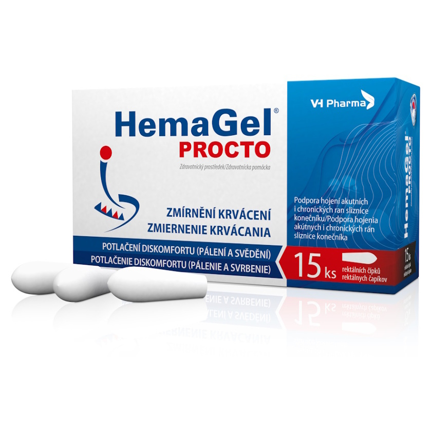 HemaGel PROCTO čípky 15ks
