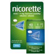 Nicorette Mint 4 mg lisované pastilky 40ks