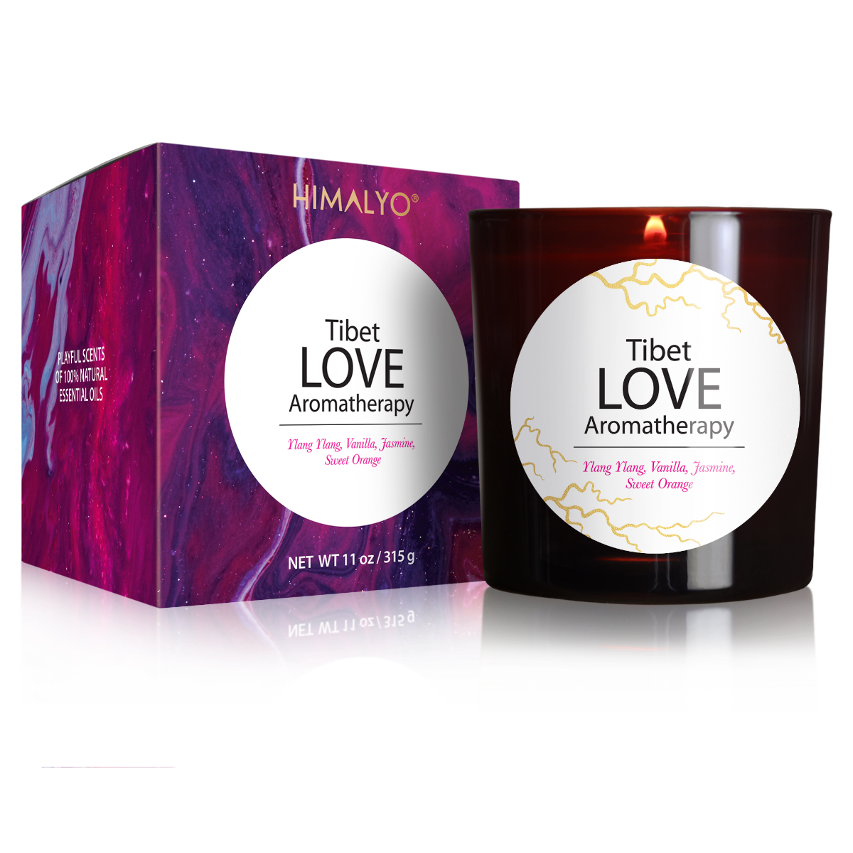 Himalyo Tibet Love Aromatherapy Svíčka 315 g