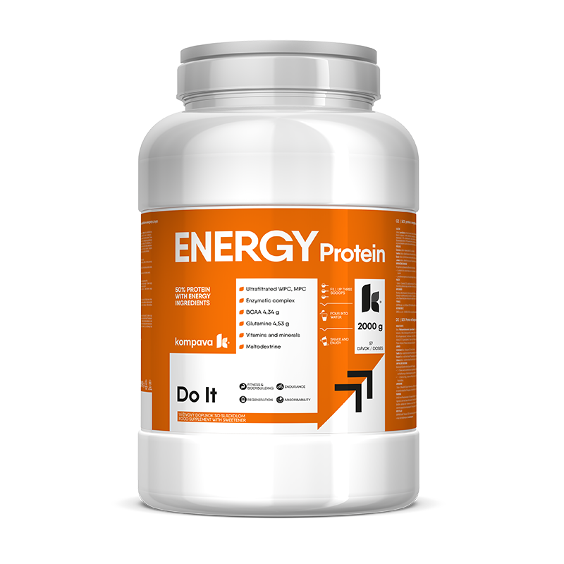 KOMPAVA ENERGY Protein - jahoda 2000g