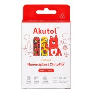 AKUTOL Nanonáplast ChitoFib Dětské balení 15ks